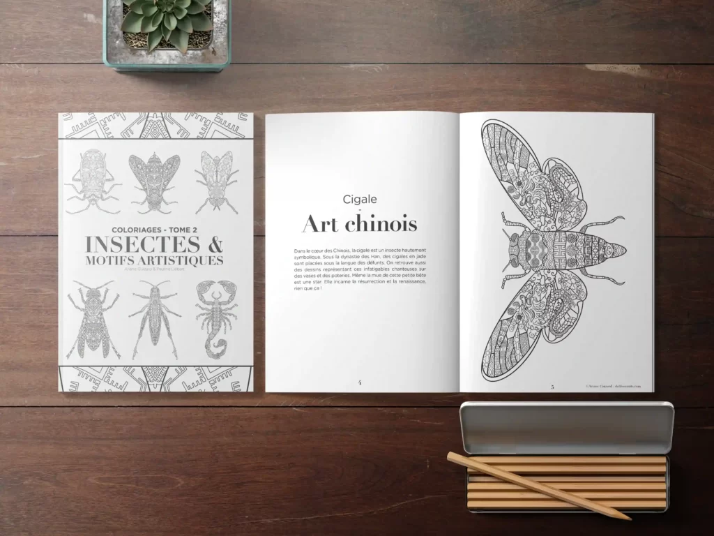 Insectes & Motifs artistiques - cigale